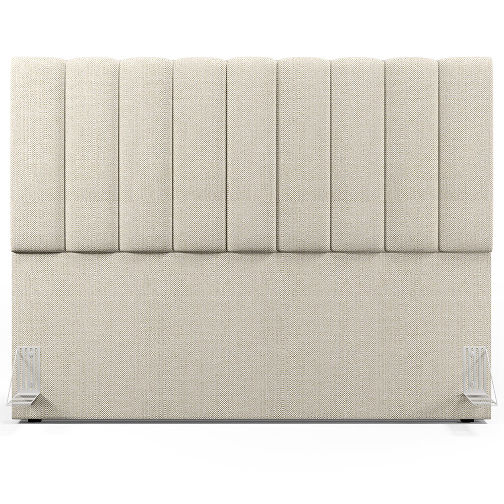 Cabeceira Cama Box Casal 140 cm Dália W01 Linho Champagne - Lyam Decor