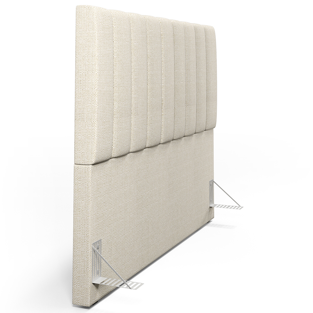 Cabeceira Cama Box Casal 140 cm Dália W01 Linho Champagne - Lyam Decor