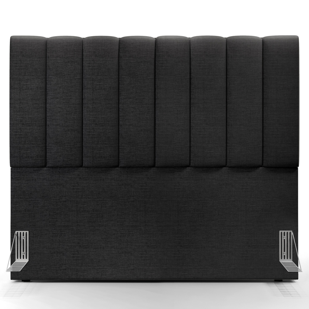 Cabeceira Cama Box Casal 140 cm Dália W01 Linho Chumbo - Lyam Decor