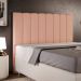 Cabeceira Cama Box Casal 140 cm Dália W01 Linho Rosê - Lyam Decor