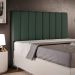 Cabeceira Cama Box Casal 140 cm Dália W01 Linho Verde Musgo - Lyam Decor