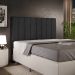 Cabeceira Cama Box Casal 140 cm Dália W01 Poliéster Preto - Lyam