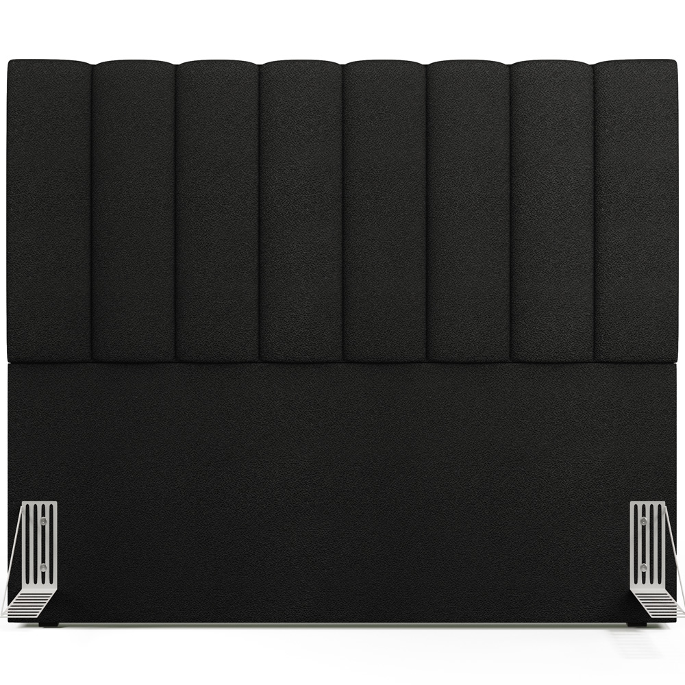Cabeceira Cama Box Casal 140 cm Dália W01 Poliéster Preto - Lyam