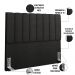 Cabeceira Cama Box Casal 140 cm Dália W01 Poliéster Preto - Lyam