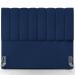 Cabeceira Cama Box Casal 140 cm Dália W01 Suede Azul Marinho - Lyam Decor