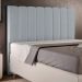 Cabeceira Cama Box Casal 140 cm Dália W01 Suede Cinza - Lyam Decor