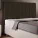 Cabeceira Cama Box Casal 140 cm Dália W01 Suede Marrom - Lyam Decor