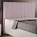 Cabeceira Cama Box Casal 140 cm Dália W01 Suede Rosê - Lyam Decor