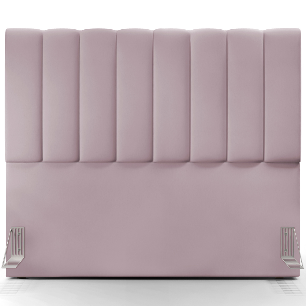 Cabeceira Cama Box Casal 140 cm Dália W01 Suede Rosê - Lyam Decor