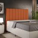 Cabeceira Cama Box Casal 140 cm Dália W01 Tecido Terracota - Lyam Decor
