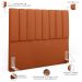 Cabeceira Cama Box Casal 140 cm Dália W01 Tecido Terracota - Lyam Decor
