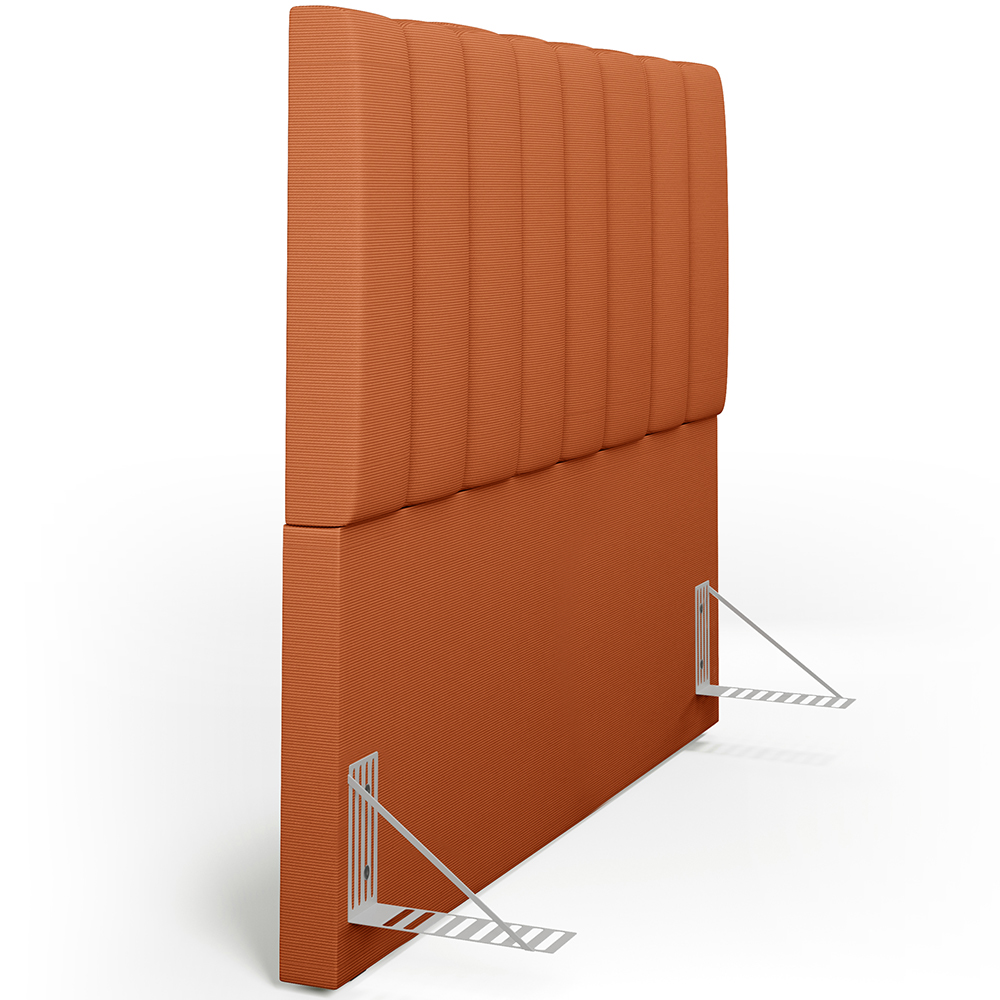 Cabeceira Cama Box Casal 140 cm Dália W01 Tecido Terracota - Lyam Decor