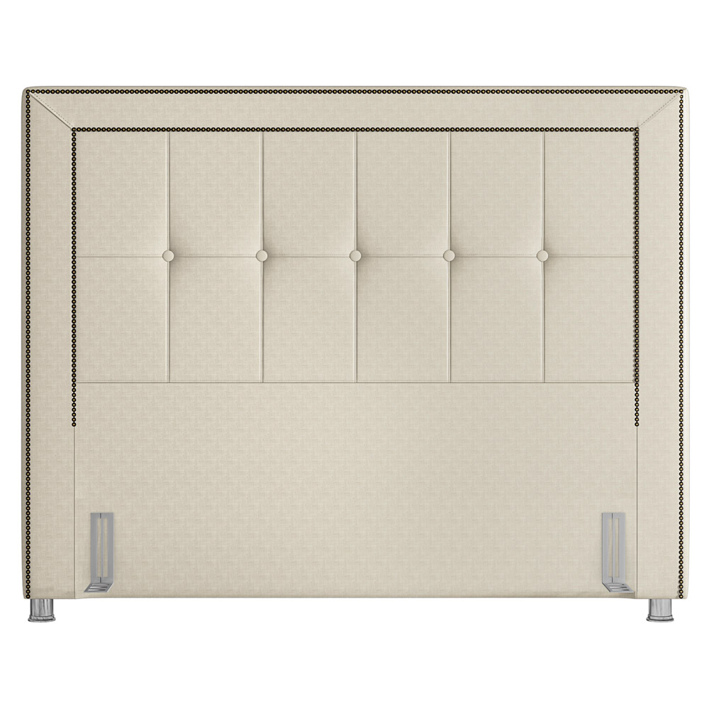 Cabeceira Cama Box Casal 140 cm P05 Atenas Facto Dunas Pérola - Lyam Decor