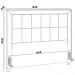 Cabeceira Cama Box Casal 140 cm P05 Atenas Facto Dunas Pérola - Lyam Decor