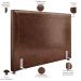 Cabeceira Cama Box Casal 140 cm P05 Berlim Corino Marrom - Lyam Decor