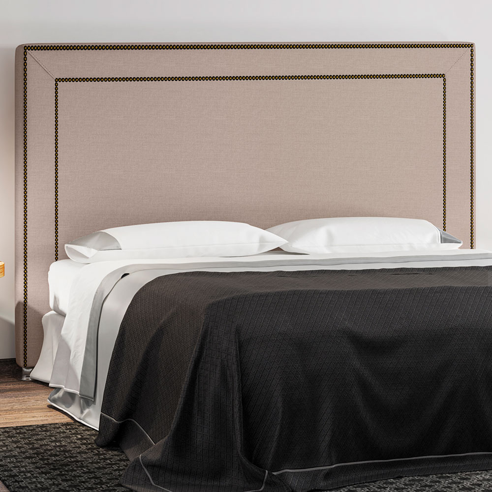 Cabeceira Cama Box Casal 140 cm P05 Berlim Linho Bege - Lyam Decor