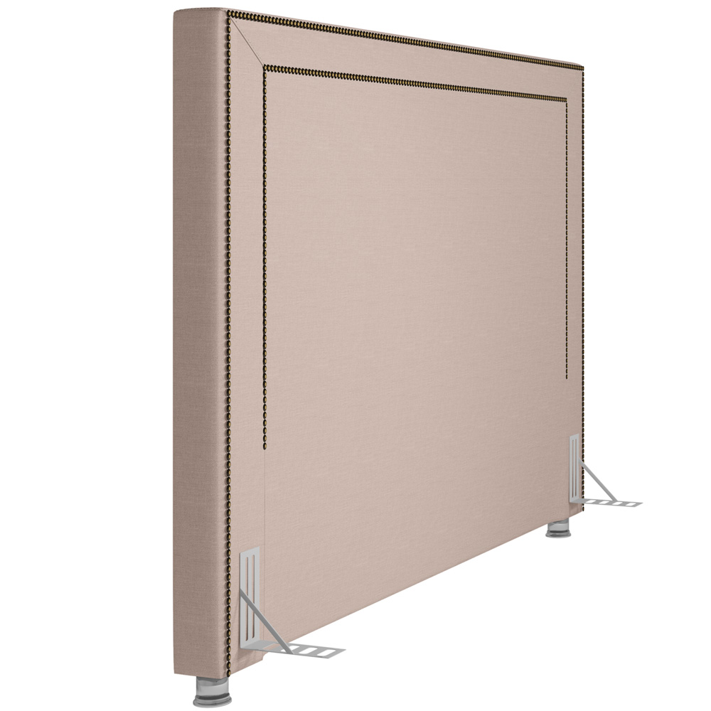 Cabeceira Cama Box Casal 140 cm P05 Berlim Linho Bege - Lyam Decor