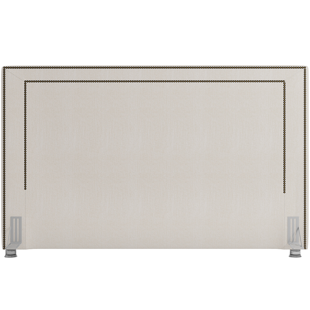 Cabeceira Cama Box Casal 140 cm P05 Berlim Linho Creme - Lyam Decor