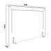 Cabeceira Cama Box Casal 140 cm P05 Berlim Linho Creme - Lyam Decor