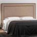 Cabeceira Cama Box Casal 140 cm P05 Berlim Veludo Bege - Lyam Decor
