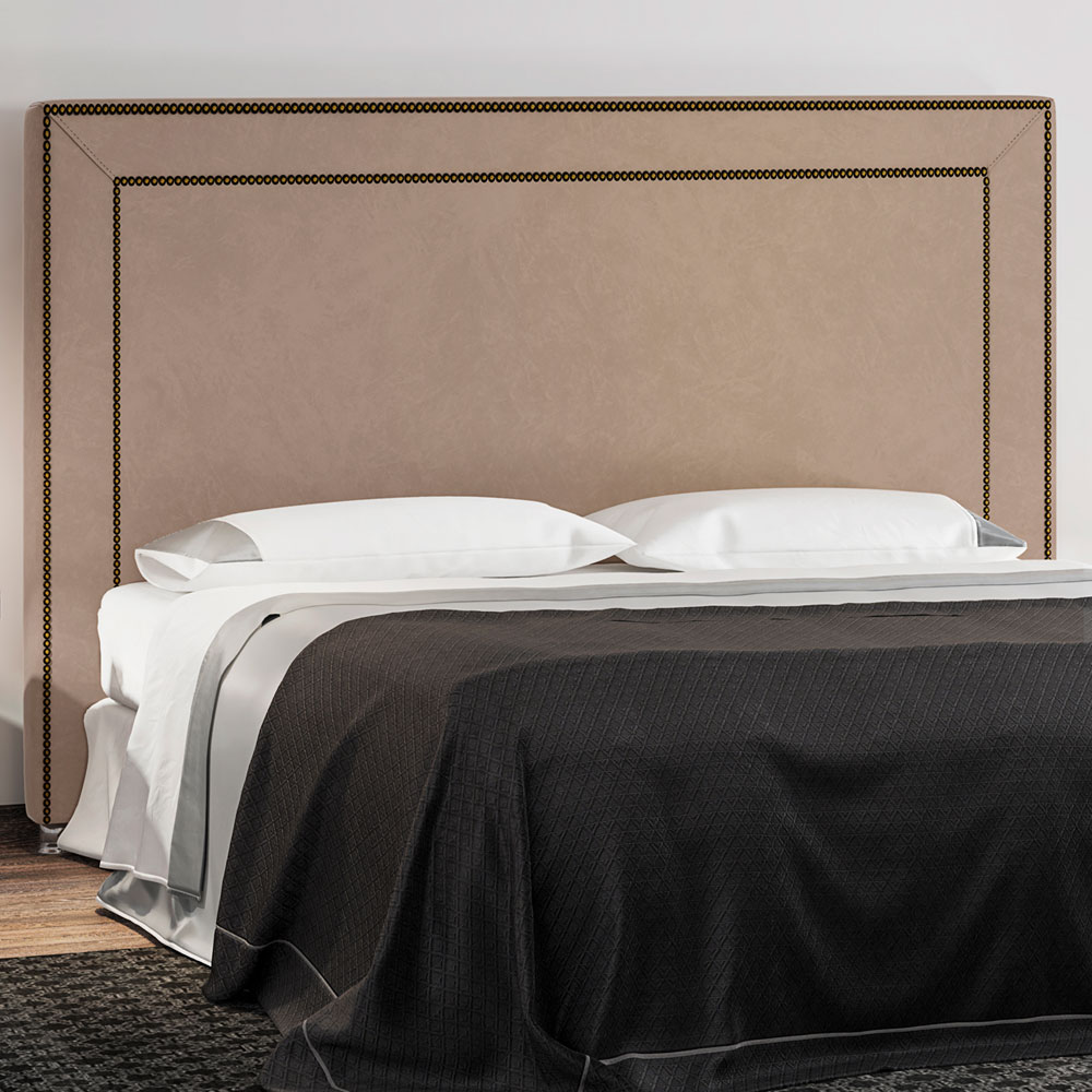 Cabeceira Cama Box Casal 140 cm P05 Berlim Veludo Bege - Lyam Decor