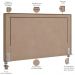 Cabeceira Cama Box Casal 140 cm P05 Berlim Veludo Bege - Lyam Decor