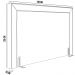 Cabeceira Cama Box Casal 140 cm P05 Berlim Veludo Cinza - Lyam