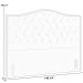 Cabeceira Cama Box Casal 140 cm P05 Grécia Veludo Bege - Lyam Decor