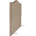 Cabeceira Cama Box Casal 140 cm P05 Grécia Veludo Bege - Lyam Decor