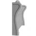 Cabeceira Cama Box Casal 140 cm P05 Lisboa Bouclê Cinza - Lyam Decor