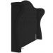 Cabeceira Cama Box Casal 140 cm P05 Lisboa Bouclê Preto - Lyam Decor