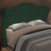 Cabeceira Cama Box Casal 140 cm P05 Lisboa Bouclê Verde - Lyam Decor