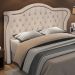 Cabeceira Cama Box Casal 140 cm P05 Lisboa Linho Creme - Lyam Decor