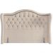 Cabeceira Cama Box Casal 140 cm P05 Lisboa Linho Creme - Lyam Decor