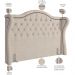 Cabeceira Cama Box Casal 140 cm P05 Lisboa Linho Creme - Lyam Decor