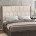 Cabeceira Cama Box Casal 140 cm P05 Londres Linho Bege Claro - Lyam Decor