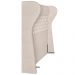 Cabeceira Cama Box Casal 140 cm P05 Madrid Linho Bege Claro - Lyam Decor