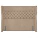 Cabeceira Cama Box Casal 140 cm P05 Madrid Veludo Bege - Lyam Decor