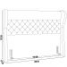 Cabeceira Cama Box Casal 140 cm P05 Madrid Veludo Bege - Lyam Decor