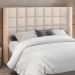 Cabeceira Cama Box Casal 140 cm P05 Paris Linho Bege Claro - Lyam Decor