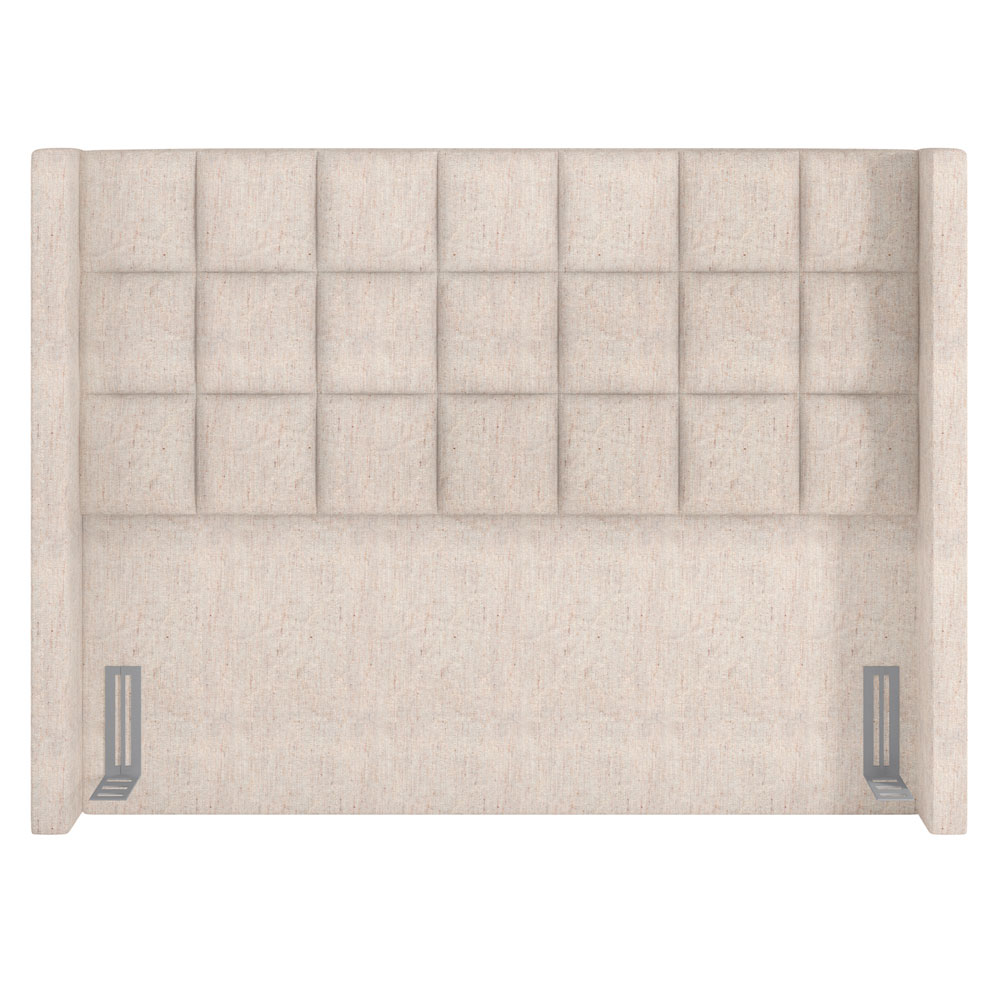 Cabeceira Cama Box Casal 140 cm P05 Paris Linho Bege Claro - Lyam Decor
