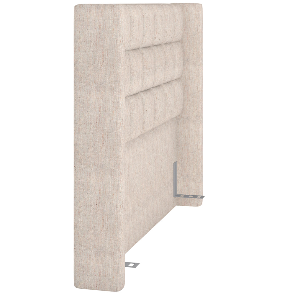 Cabeceira Cama Box Casal 140 cm P05 Paris Linho Bege Claro - Lyam Decor