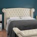 Cabeceira Cama Box Casal 140 cm P05 Sofia Facto Dunas Pérola - Lyam Decor