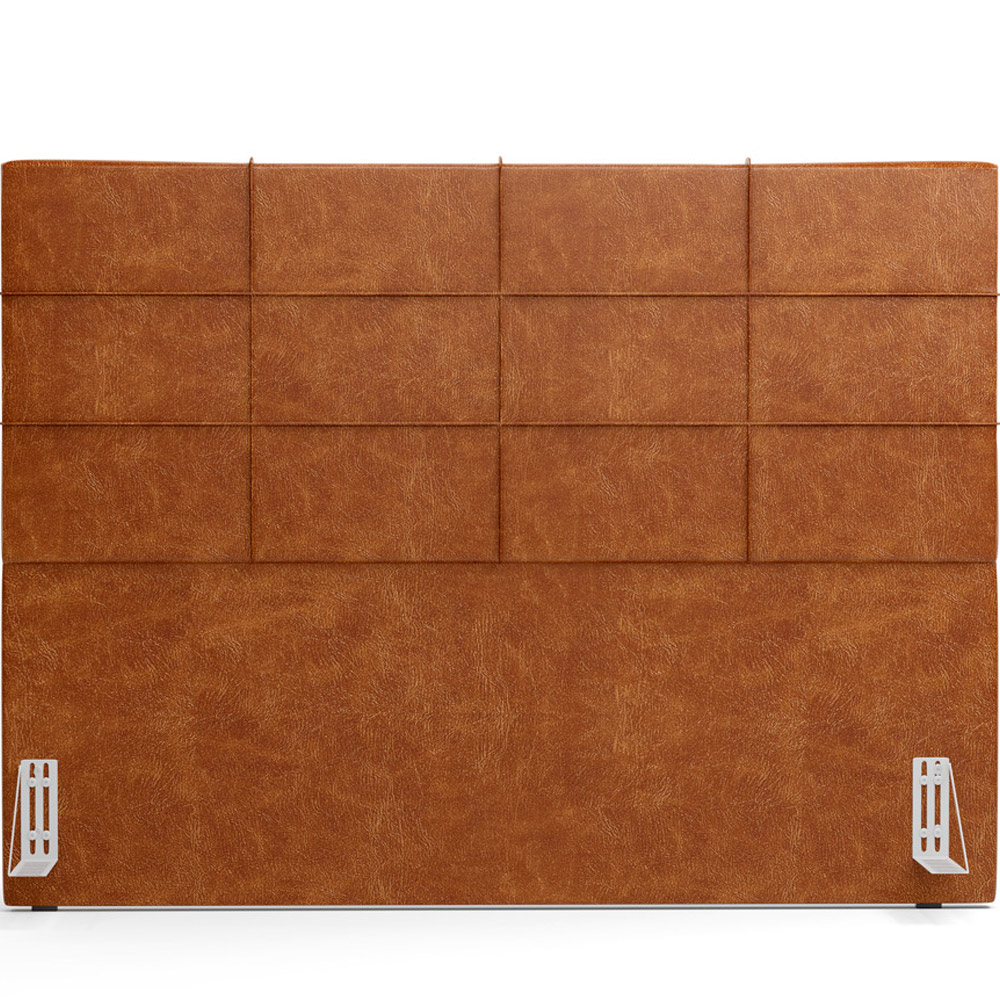 Cabeceira Cama Box Casal 140 cm Roma W01 Couríssimo Camel - Lyam