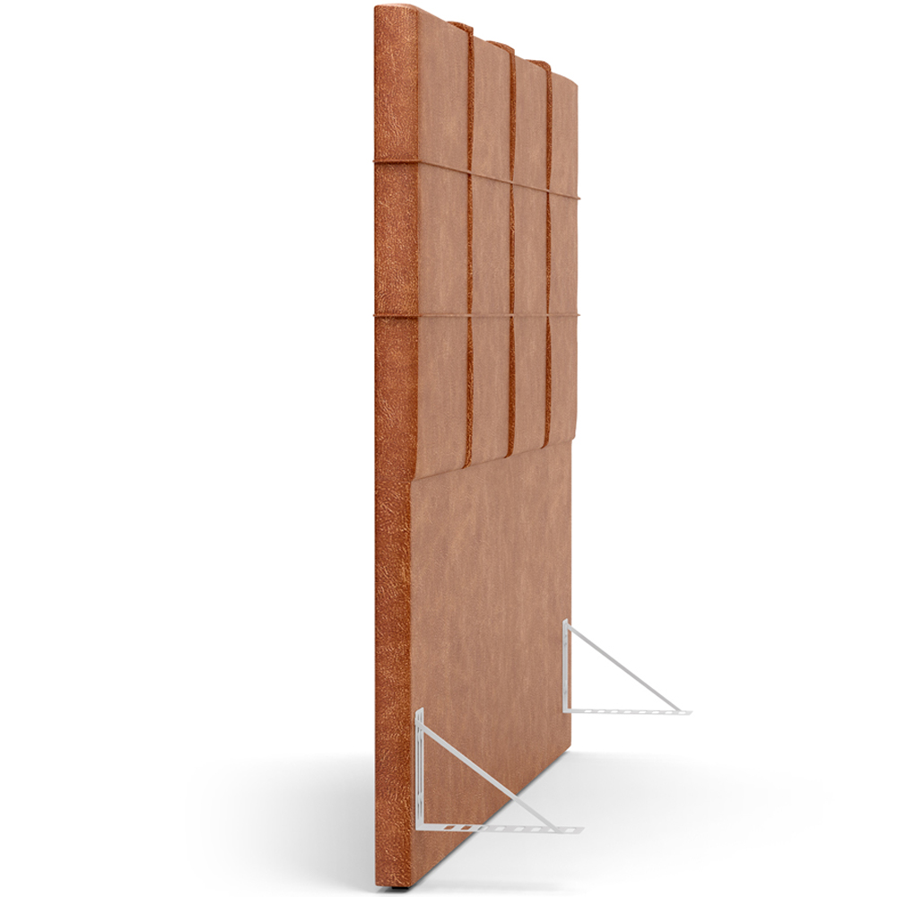 Cabeceira Cama Box Casal 140 cm Roma W01 Couríssimo Camel - Lyam