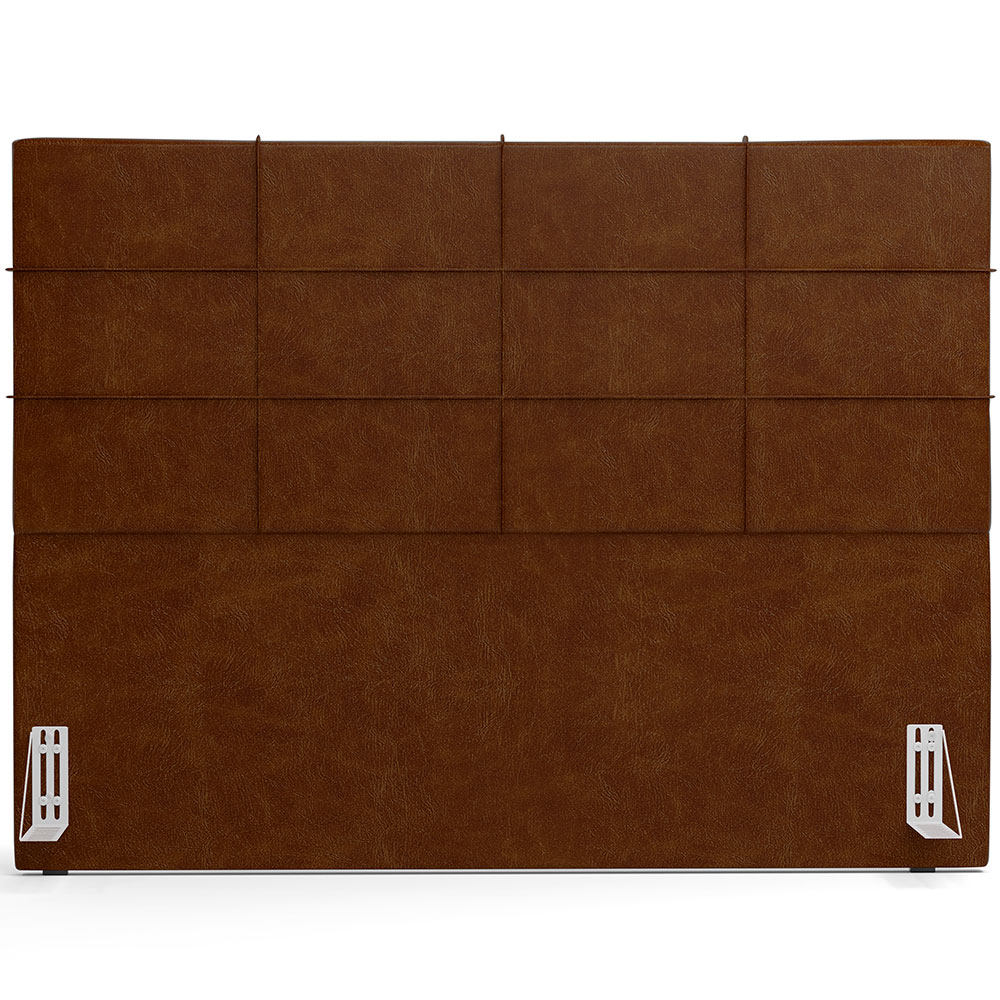 Cabeceira Cama Box Casal 140 cm Roma W01 Couríssimo Marrom - Lyam
