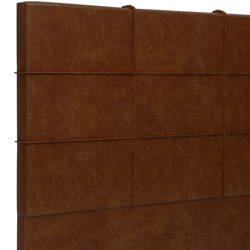 Cabeceira Cama Box Casal 140 cm Roma W01 Couríssimo Marrom - Lyam