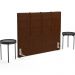 Cabeceira Cama Box Casal 140 cm Roma W01 Couríssimo Marrom - Lyam