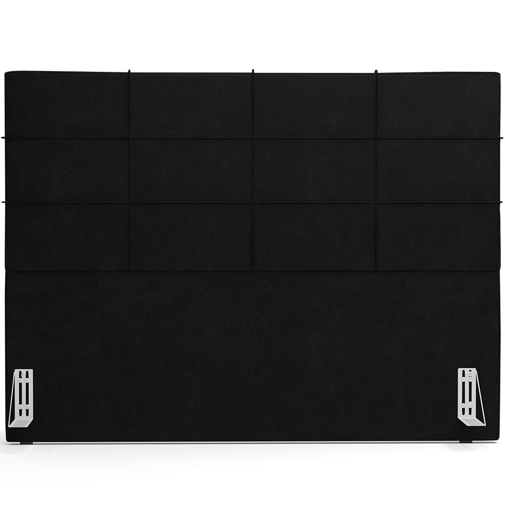 Cabeceira Cama Box Casal 140 cm Roma W01 Couríssimo Preto - Lyam
