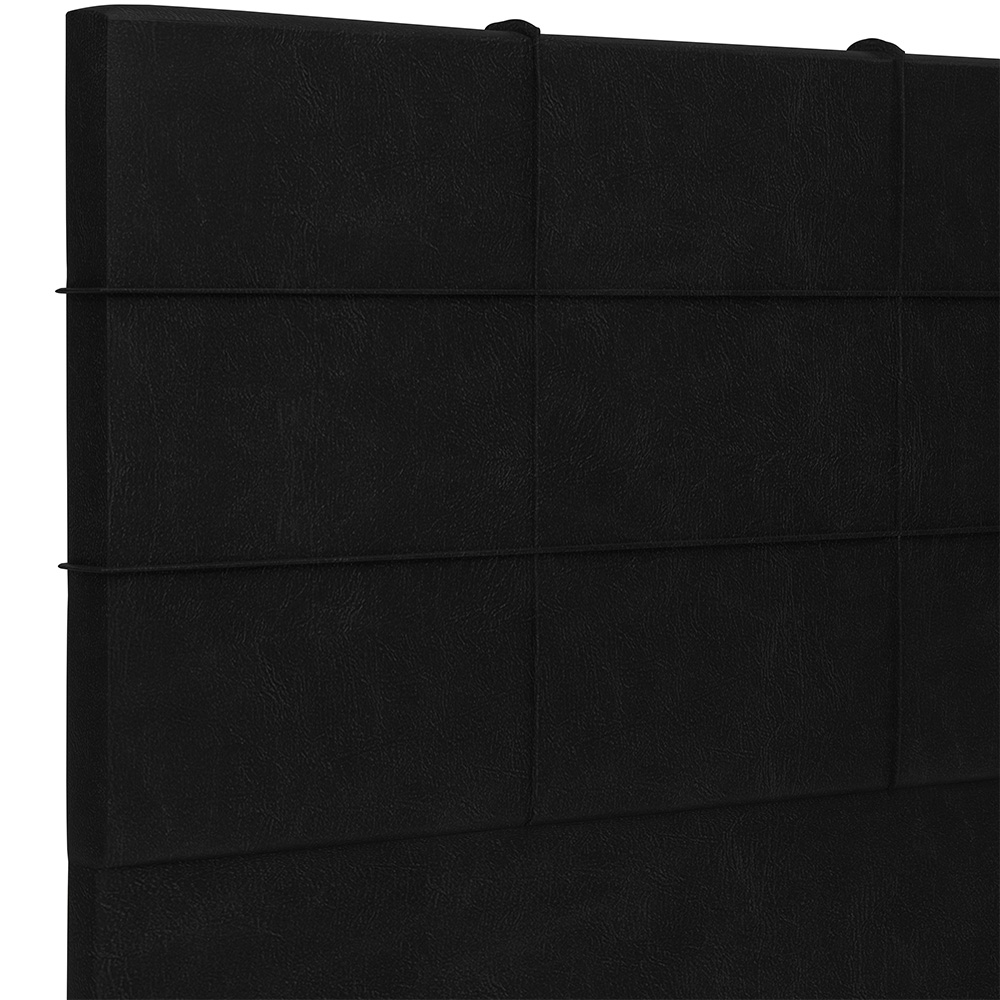 Cabeceira Cama Box Casal 140 cm Roma W01 Couríssimo Preto - Lyam